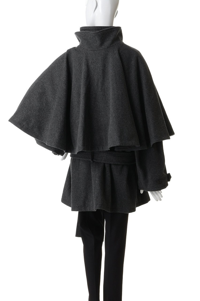 【プランク プロジェクト/PRANK PROJECT】のウールケープショートコート 人気、トレンドファッション・服の通販 founy(ファニー) 　ファッション　Fashion　レディースファッション　Fashion for Women　アウター　Coat / Outerwear Collection　コート・ロングコート・ピーコート　Long Coats, Peacoats & More　おすすめ　Recommended / Our Picks　ショート　Short, Short Length　スウェット / スエット　Sweatshirt, Sweatwear　スタンド　Stand Collar, Upright Stand　羽織　Haori, Light Jacket　other-4|ID: prp329100004714145 ipo3291000000036242597