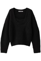 【プランク プロジェクト/PRANK PROJECT】のハートネックニットトップ BLK(ブラック)|ID: prp329100004714146 ipo3291000000036242611