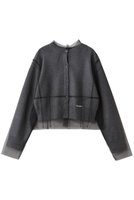 【プランク プロジェクト/PRANK PROJECT】のリバーシブルチュールニットカーディガン 人気、トレンドファッション・服の通販 founy(ファニー) ファッション Fashion レディースファッション Fashion for Women トップス・カットソー Cut & Sew Tops ニット Knit Tops & Sweaters カーディガン・羽織り Layered Style Cardigans カーディガン Cardigan, Knitwear シンプル Simple, Minimal チュール Tulip, Tulip Motif リバーシブル Reversible, Two-Sided |ID:prp329100004714153