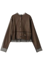 【プランク プロジェクト/PRANK PROJECT】のリバーシブルチュールニットカーディガン BGE(ベージュ)|ID: prp329100004714153 ipo3291000000036242671