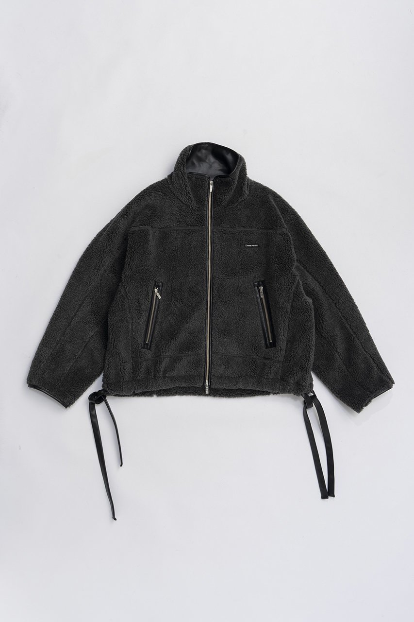 【プランク プロジェクト/PRANK PROJECT】のフリースジャケット インテリア・キッズ・メンズ・レディースファッション・服の通販 founy(ファニー) 　ファッション　Fashion　レディースファッション　Fashion for Women　アウター　Coat / Outerwear Collection　レディースジャケット・軽アウター　Jackets　ブルゾンジャケット・スポーティアウター　Blouson Jackets　おすすめ　Recommended / Our Picks　アウトドア　Outdoor Clothing　イタリア　Italy　ジャケット　Jacket, Outerwear　トリミング　Trimming, Decorative Edge　フェイクレザー　Faux Leather, PU Leather　フォルム　Silhouette, Form　ブルゾン　Blouson, Bomber Jacket　メタル　Metal, Metal Parts　新作・新入荷　New Arrivals / New In　C.GRY(チャコールグレー)|ID: prp329100004714155 ipo3291000000034057792