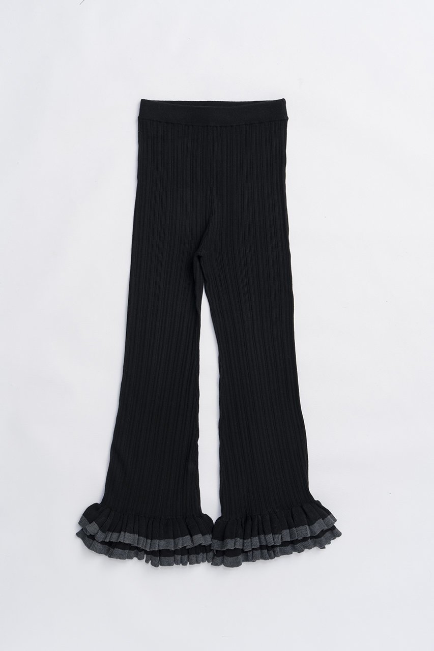 【プランク プロジェクト/PRANK PROJECT】のフリルヘムニットパンツ 人気、トレンドファッション・服の通販 founy(ファニー) 　ファッション　Fashion　レディースファッション　Fashion for Women　パンツ　Pants & Trousers　おすすめ　Recommended / Our Picks　フリル　Frill, Ruffle　新作・新入荷　New Arrivals / New In　 other-1|ID: prp329100004714158 ipo3291000000034057819