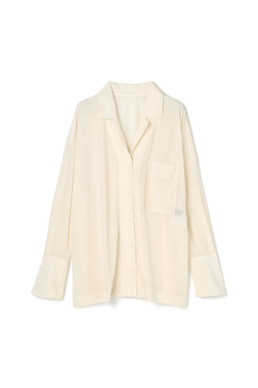 【アンクレイヴ/uncrave】の【10/1 12:00販売開始】シアーベロアリブ シャツ 人気、トレンドファッション・服の通販 founy(ファニー) 　ファッション　Fashion　レディースファッション　Fashion for Women　トップス・カットソー　Cut & Sew Tops　シャツ・ブラウス・オフィスカジュアル　Elegant Blouses & Button-Ups　ベロアトップス　Velour Tops / Velvet-Look Items　ギャザー　Gathered, Ruffled　シアー　Sheer, See-Through　スリーブ　Sleeve, Long Sleeve / Short Sleeve　セットアップ　Set-Up, Coordinated Outfit　パジャマ　Pajamas, Sleepwear　パターン　Pattern, Design Print　ベロア　Velour, Soft Velvet　ロング　Long, Long-Length　エレガント 上品　Elegant　新作・新入荷　New Arrivals / New In　 other-1|ID: prp329100004714174 ipo3291000000034057954