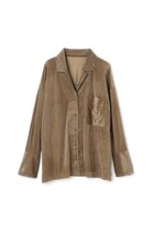 【アンクレイヴ/uncrave】の【10/1 12:00販売開始】シアーベロアリブ シャツ 人気、トレンドファッション・服の通販 founy(ファニー) ファッション Fashion レディースファッション Fashion for Women トップス・カットソー Cut & Sew Tops シャツ・ブラウス・オフィスカジュアル Elegant Blouses & Button-Ups ベロアトップス Velour Tops / Velvet-Look Items ギャザー Gathered, Ruffled シアー Sheer, See-Through スリーブ Sleeve, Long Sleeve / Short Sleeve セットアップ Set-Up, Coordinated Outfit パジャマ Pajamas, Sleepwear パターン Pattern, Design Print ベロア Velour, Soft Velvet ロング Long, Long-Length エレガント 上品 Elegant 新作・新入荷 New Arrivals / New In thumbnail ブラウン|ID: prp329100004714174 ipo3291000000034057958