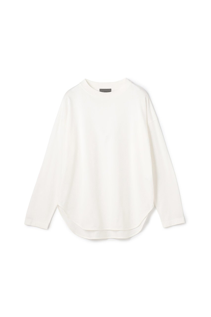 【アンクレイヴ/uncrave】の【10/1 12:00販売開始】プレーンジャージー ロンT インテリア・キッズ・メンズ・レディースファッション・服の通販 founy(ファニー) 　ファッション　Fashion　レディースファッション　Fashion for Women　トップス・カットソー　Cut & Sew Tops　シャツ・ブラウス・オフィスカジュアル　Elegant Blouses & Button-Ups　ロングTシャツ・Tシャツ　Longline T-Shirts & Tees　カットソー・ベーシックTシャツ　Cut-and-Sewn Tops / Stretch Tees & Basics　ギャザー　Gathered, Ruffled　スリーブ　Sleeve, Long Sleeve / Short Sleeve　バランス　Balance, Style Balance　フォルム　Silhouette, Form　ベーシック　Basic, Essential　モックネック　Mock Neck, Short Turtleneck　ロング　Long, Long-Length　新作・新入荷　New Arrivals / New In　長袖　Long Sleeve, Full Sleeve　オフ|ID: prp329100004714177 ipo3291000000034057982