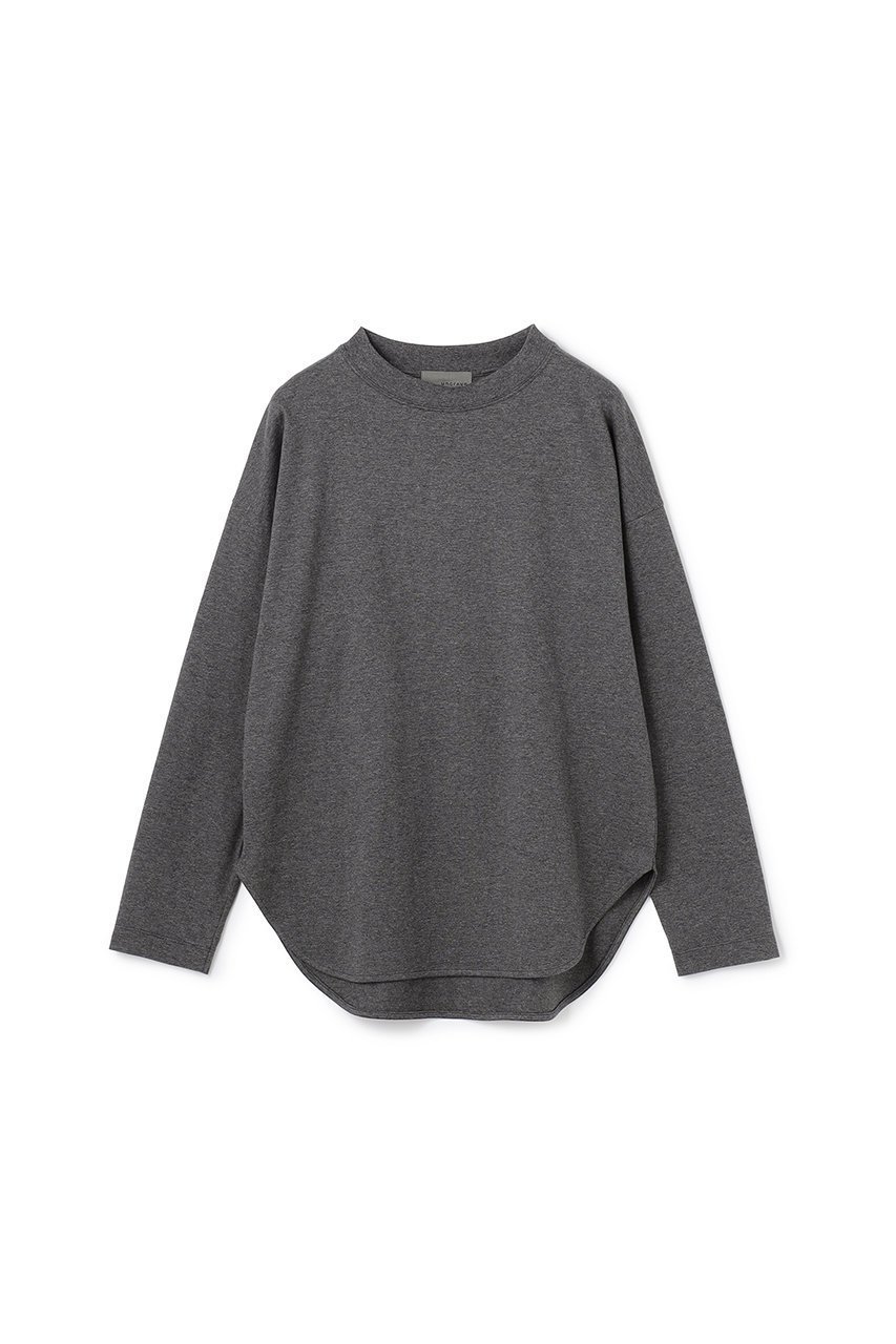 【アンクレイヴ/uncrave】の【10/1 12:00販売開始】プレーンジャージー ロンT インテリア・キッズ・メンズ・レディースファッション・服の通販 founy(ファニー) 　ファッション　Fashion　レディースファッション　Fashion for Women　トップス・カットソー　Cut & Sew Tops　シャツ・ブラウス・オフィスカジュアル　Elegant Blouses & Button-Ups　ロングTシャツ・Tシャツ　Longline T-Shirts & Tees　カットソー・ベーシックTシャツ　Cut-and-Sewn Tops / Stretch Tees & Basics　ギャザー　Gathered, Ruffled　スリーブ　Sleeve, Long Sleeve / Short Sleeve　バランス　Balance, Style Balance　フォルム　Silhouette, Form　ベーシック　Basic, Essential　モックネック　Mock Neck, Short Turtleneck　ロング　Long, Long-Length　新作・新入荷　New Arrivals / New In　長袖　Long Sleeve, Full Sleeve　チャコール|ID: prp329100004714177 ipo3291000000034057984