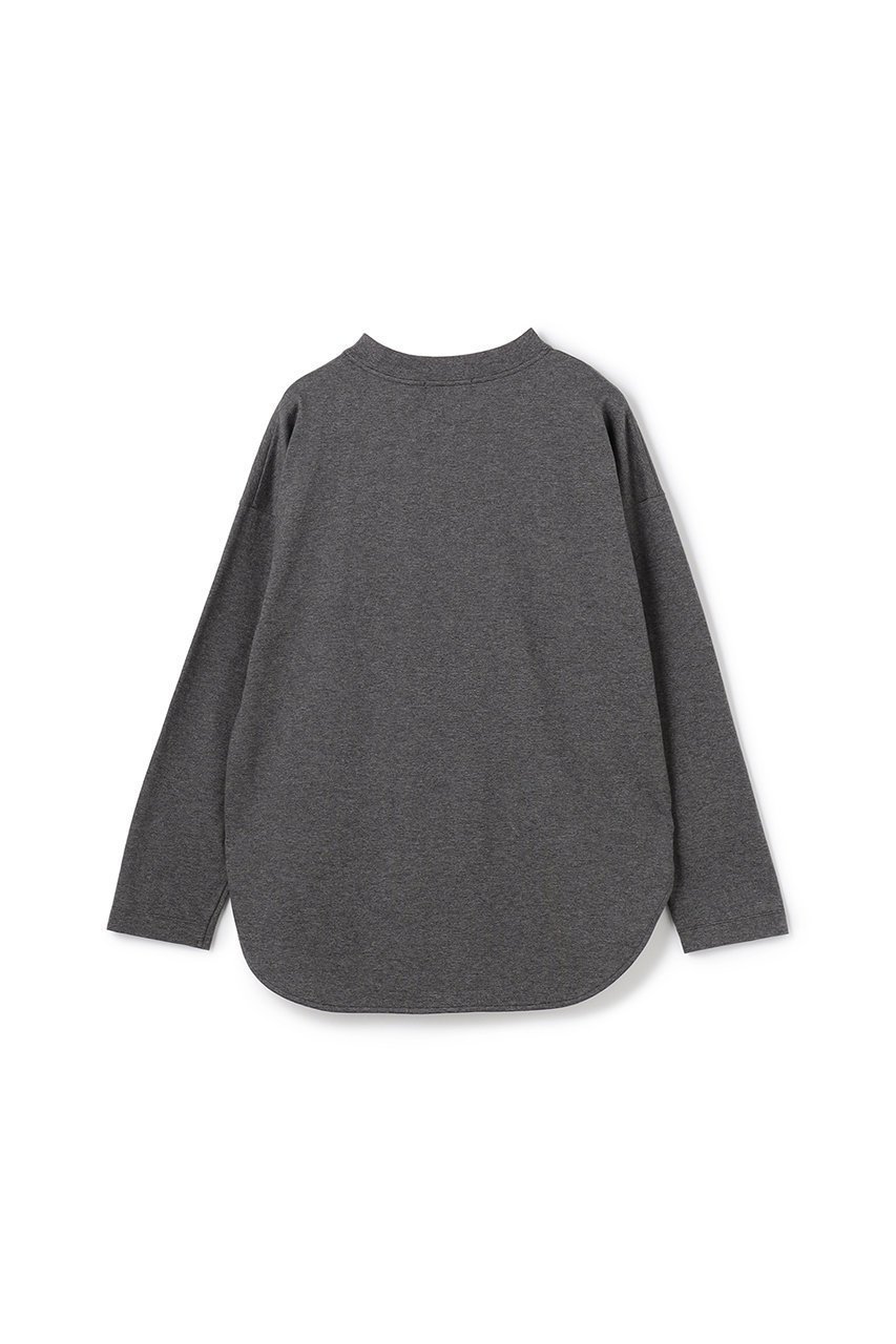 【アンクレイヴ/uncrave】の【10/1 12:00販売開始】プレーンジャージー ロンT 人気、トレンドファッション・服の通販 founy(ファニー) 　ファッション　Fashion　レディースファッション　Fashion for Women　トップス・カットソー　Cut & Sew Tops　シャツ・ブラウス・オフィスカジュアル　Elegant Blouses & Button-Ups　ロングTシャツ・Tシャツ　Longline T-Shirts & Tees　カットソー・ベーシックTシャツ　Cut-and-Sewn Tops / Stretch Tees & Basics　ギャザー　Gathered, Ruffled　スリーブ　Sleeve, Long Sleeve / Short Sleeve　バランス　Balance, Style Balance　フォルム　Silhouette, Form　ベーシック　Basic, Essential　モックネック　Mock Neck, Short Turtleneck　ロング　Long, Long-Length　新作・新入荷　New Arrivals / New In　長袖　Long Sleeve, Full Sleeve　other-2|ID: prp329100004714177 ipo3291000000034057986