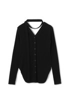 【アンクレイヴ/uncrave】の【10/1 12:00販売開始】ヴィンテージリブ 2WAYトップス 人気、トレンドファッション・服の通販 founy(ファニー) ファッション Fashion レディースファッション Fashion for Women トップス・カットソー Cut & Sew Tops シャツ・ブラウス・オフィスカジュアル Elegant Blouses & Button-Ups ロングTシャツ・Tシャツ Longline T-Shirts & Tees カットソー・ベーシックTシャツ Cut-and-Sewn Tops / Stretch Tees & Basics カーディガン Cardigan, Knitwear ストレッチ Stretch, Stretchy Fabric スリット Slit, Slit Detail スリーブ Sleeve, Long Sleeve / Short Sleeve テレコ Ribbed, Rib Stitch フィット Fit, Slim Fit ロング Long, Long-Length 新作・新入荷 New Arrivals / New In 長袖 Long Sleeve, Full Sleeve thumbnail ブラック|ID: prp329100004714178 ipo3291000000034057995