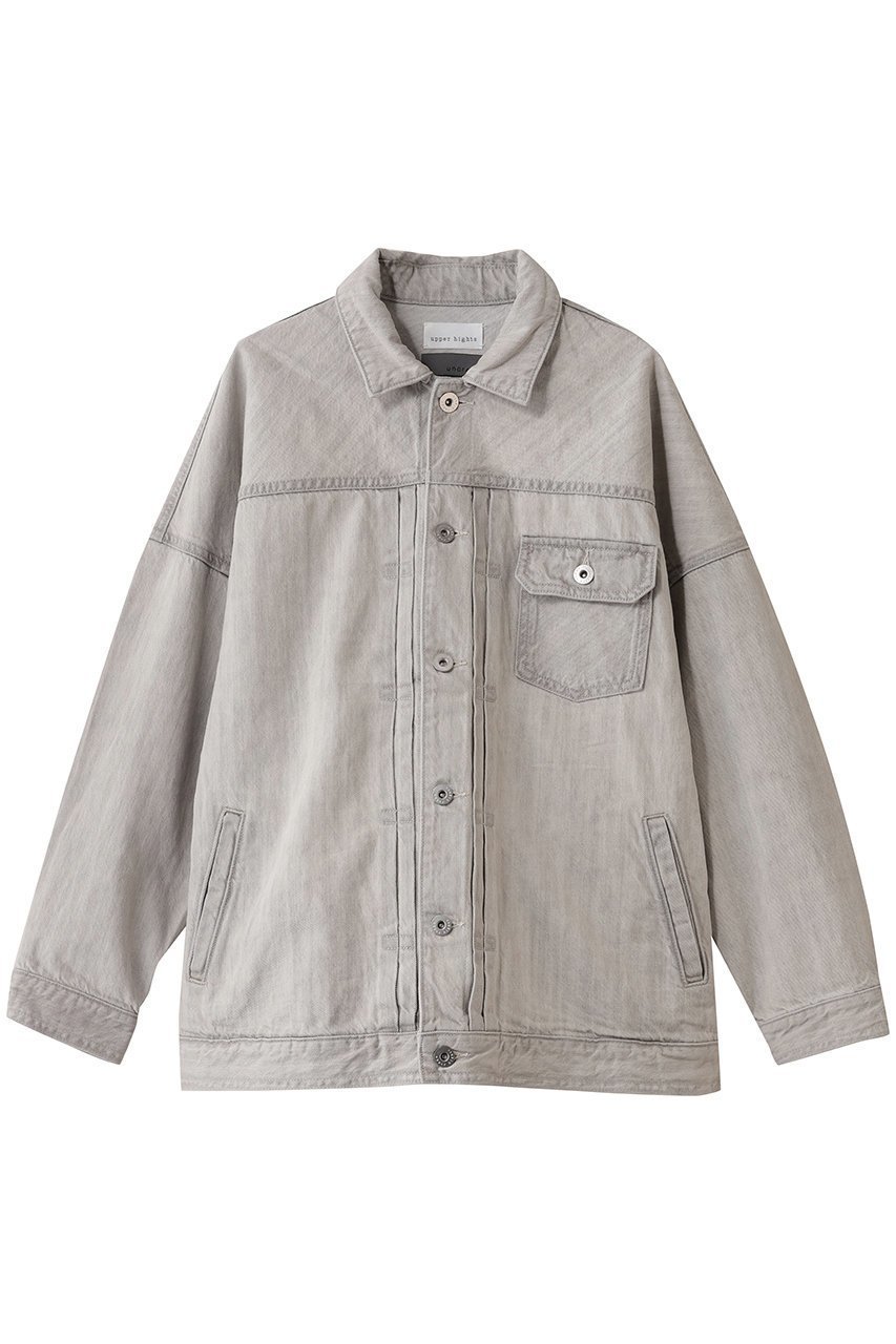 【アンクレイヴ/uncrave】の【upper hights×uncrave】THE LOOSE JEAN JK インテリア・キッズ・メンズ・レディースファッション・服の通販 founy(ファニー) 　ファッション　Fashion　レディースファッション　Fashion for Women　アウター　Coat / Outerwear Collection　レディースジャケット・軽アウター　Jackets　ジャケット　Jacket, Outerwear　デニム　Denim, Jeans Material　パターン　Pattern, Design Print　ヴィンテージ　Vintage Style　別注　Limited Edition, Custom Order　定番　Standard, Basic Item　ホワイトスモーク|ID: prp329100004714180 ipo3291000000036040853