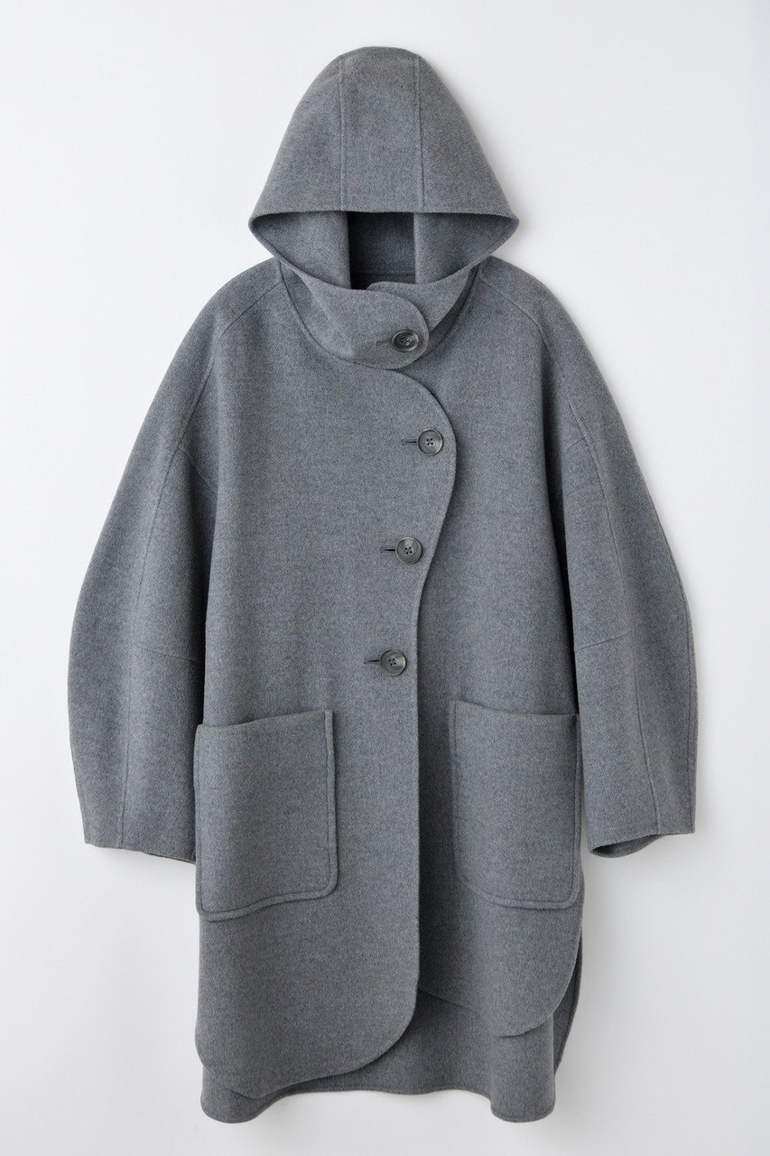 【エンフォルド/ENFOLD】のCIRCLE MODS-COAT/コート インテリア・キッズ・メンズ・レディースファッション・服の通販 founy(ファニー) 　ファッション　Fashion　レディースファッション　Fashion for Women　アウター　Coat / Outerwear Collection　コート・ロングコート・ピーコート　Long Coats, Peacoats & More　アシンメトリー　Asymmetrical Style　カッティング　Cutting Detail　サークル　Circle, Round Design　ダブル　Double, Double-Breasted　フェイス　Face, Facial Design　モッズコート　Mods Coat, Military Parka　ロング　Long, Long-Length　切替　Switching, Contrast Panel　新作・新入荷　New Arrivals / New In　チャコールグレー|ID: prp329100004715319 ipo3291000000034068006