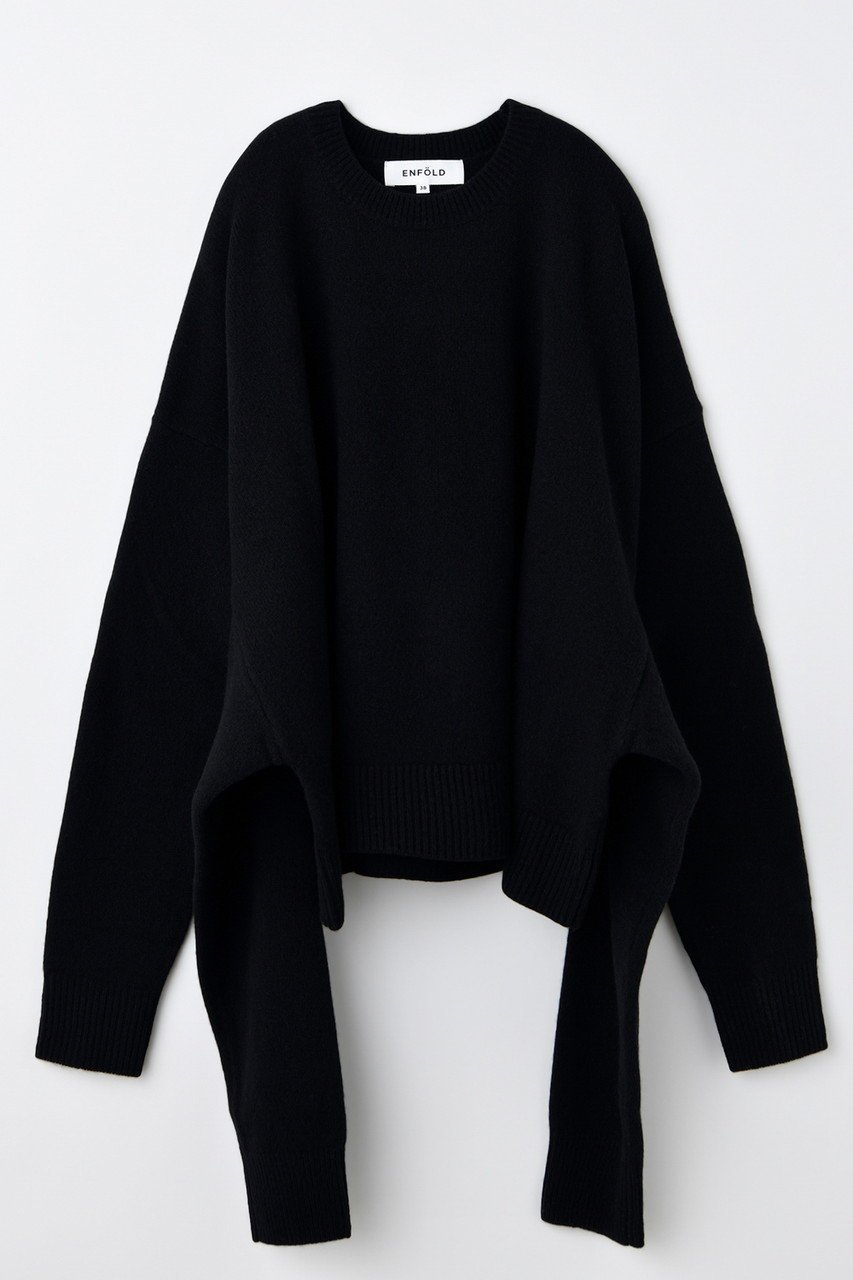 【エンフォルド/ENFOLD】のMANY-WAY PULLOVER/プルオーバー 人気、トレンドファッション・服の通販 founy(ファニー) 　ファッション　Fashion　レディースファッション　Fashion for Women　トップス・カットソー　Cut & Sew Tops　ニット　Knit Tops & Sweaters　カジュアルプルオーバー・ニットトップス　Pullovers & Knit Tops / Casual Pullovers　シンプル　Simple, Minimal　ドッキング　Docking, Mixed Material　パターン　Pattern, Design Print　新作・新入荷　New Arrivals / New In　other-2|ID: prp329100004715320 ipo3291000000034068010