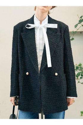 【デザイン ワークス/DESIGN WORKS】 ツィードテーラードパールボタンジャケット人気、トレンドファッション・服の通販 founy(ファニー) ファッション Fashion レディースファッション Fashion for Women アウター Coat / Outerwear Collection レディースジャケット・軽アウター Jackets おすすめ Recommended / Our Picks クラシック Classic, Timeless Style ジャケット Jacket, Outerwear ダウン Down, Puffer チェック Check, Plaid, Tartan デニム Denim, Jeans Material パール Pearl, Pearl Accent フォルム Silhouette, Form ミックス Mix, Mixed Style エレガント 上品 Elegant 新作・新入荷 New Arrivals / New In |ID:prp329100004715321