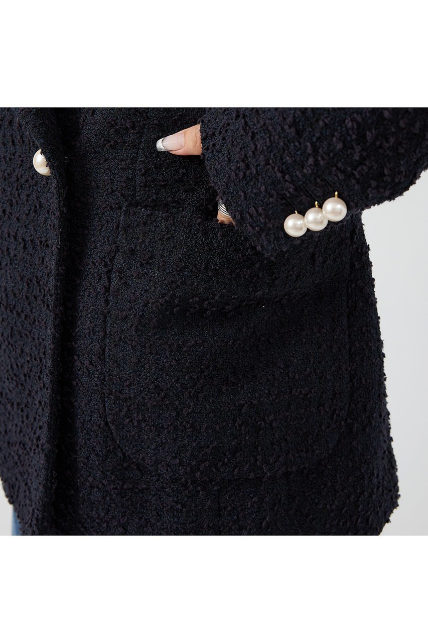【デザイン ワークス/DESIGN WORKS】のツィードテーラードパールボタンジャケット 人気、トレンドファッション・服の通販 founy(ファニー) 　ファッション　Fashion　レディースファッション　Fashion for Women　アウター　Coat / Outerwear Collection　レディースジャケット・軽アウター　Jackets　おすすめ　Recommended / Our Picks　クラシック　Classic, Timeless Style　ジャケット　Jacket, Outerwear　ダウン　Down, Puffer　チェック　Check, Plaid, Tartan　デニム　Denim, Jeans Material　パール　Pearl, Pearl Accent　フォルム　Silhouette, Form　ミックス　Mix, Mixed Style　エレガント 上品　Elegant　other-7|ID: prp329100004715321 ipo3291000000035800565