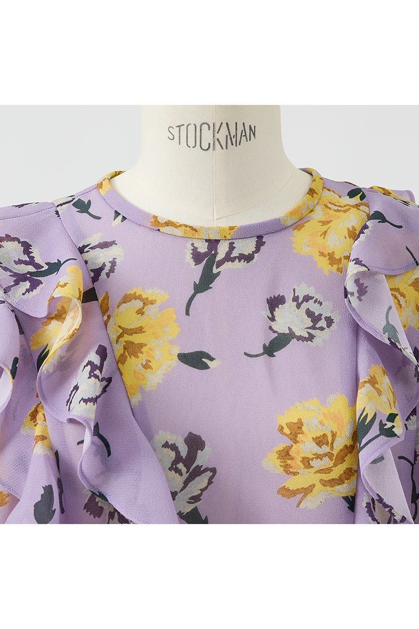 【デザイン ワークス/DESIGN WORKS】のフラワープリントリボン付きラッフルブラウス 人気、トレンドファッション・服の通販 founy(ファニー) ファッション Fashion レディースファッション Fashion for Women トップス・カットソー Cut & Sew Tops シャツ・ブラウス・オフィスカジュアル Elegant Blouses & Button-Ups 花柄・フラワープリント・モチーフ Floral Prints & Motifs / Flower Pattern Tops インナー Innerwear エレガント 上品 Elegant クラシカル Classical, Vintage-Inspired シンプル Simple, Minimal ジャケット Jacket, Outerwear スリーブ Sleeve, Long Sleeve / Short Sleeve ファブリック Fabric, Textile フェミニン Feminine, Girly プリント Print, Printed Pattern リボン Ribbon, Bow ロング Long, Long-Length 手描き Hand-Drawn, Illustrated other-8|ID: prp329100004715322 ipo3291000000035743897