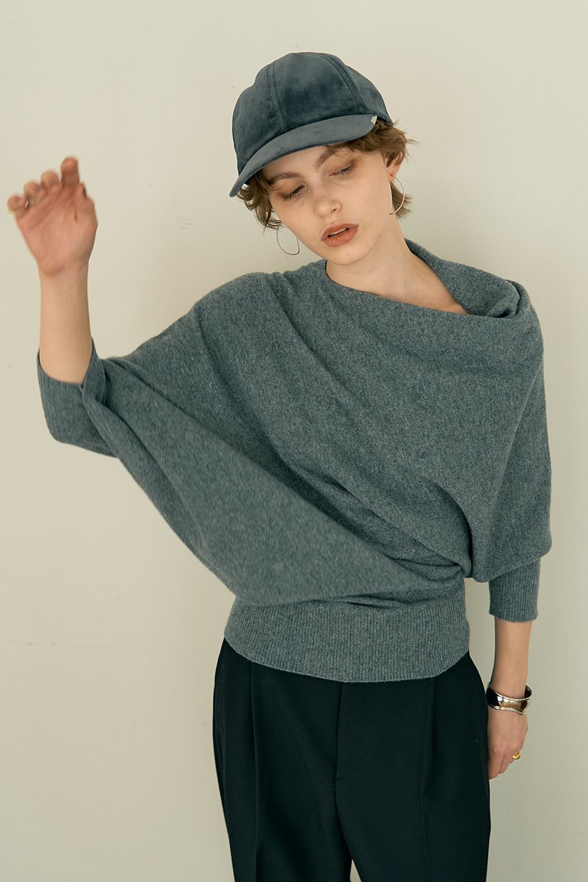 【デザイン ワークス/DESIGN WORKS】のウールホールガーメントアシメトリーニット 人気、トレンドファッション・服の通販 founy(ファニー) 　ファッション　Fashion　レディースファッション　Fashion for Women　トップス・カットソー　Cut & Sew Tops　ニット　Knit Tops & Sweaters　カジュアルプルオーバー・ニットトップス　Pullovers & Knit Tops / Casual Pullovers　おすすめ　Recommended / Our Picks　アクセサリー　Fashion Accessories　シンプル　Simple, Minimal　スタイリッシュ　Stylish, Fashionable　ドレープ　Drape, Draping Fabric　ホールガーメント　WholeGarment, Seamless Knit　ボトム　Bottoms, Lower Wear　新作・新入荷　New Arrivals / New In　other-3|ID: prp329100004715323 ipo3291000000034068033