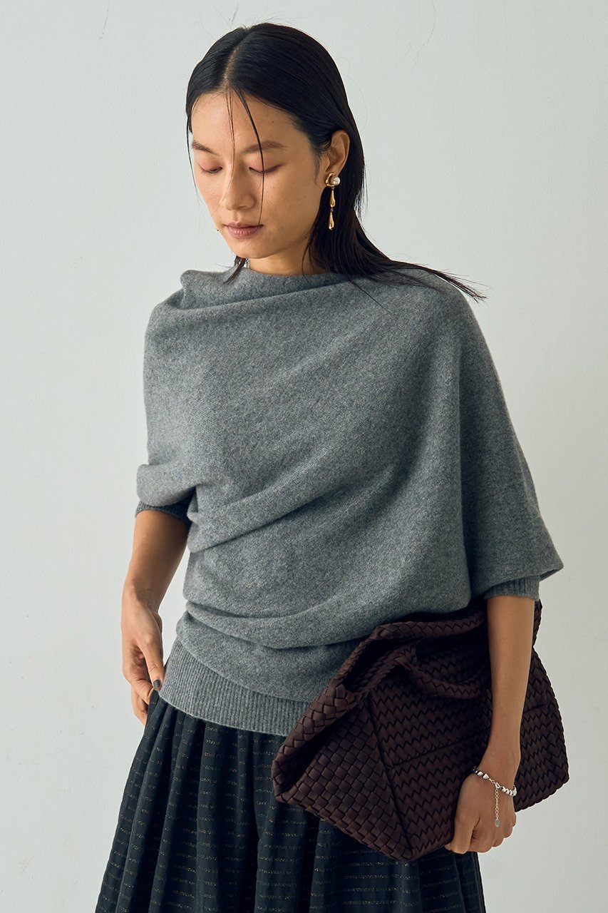 【デザイン ワークス/DESIGN WORKS】のウールホールガーメントアシメトリーニット 人気、トレンドファッション・服の通販 founy(ファニー) 　ファッション　Fashion　レディースファッション　Fashion for Women　トップス・カットソー　Cut & Sew Tops　ニット　Knit Tops & Sweaters　カジュアルプルオーバー・ニットトップス　Pullovers & Knit Tops / Casual Pullovers　おすすめ　Recommended / Our Picks　アクセサリー　Fashion Accessories　シンプル　Simple, Minimal　スタイリッシュ　Stylish, Fashionable　ドレープ　Drape, Draping Fabric　ホールガーメント　WholeGarment, Seamless Knit　ボトム　Bottoms, Lower Wear　新作・新入荷　New Arrivals / New In　other-6|ID: prp329100004715323 ipo3291000000034068036