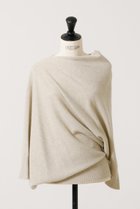 【デザイン ワークス/DESIGN WORKS】のウールホールガーメントアシメトリーニット アイボリー|ID:prp329100004715323