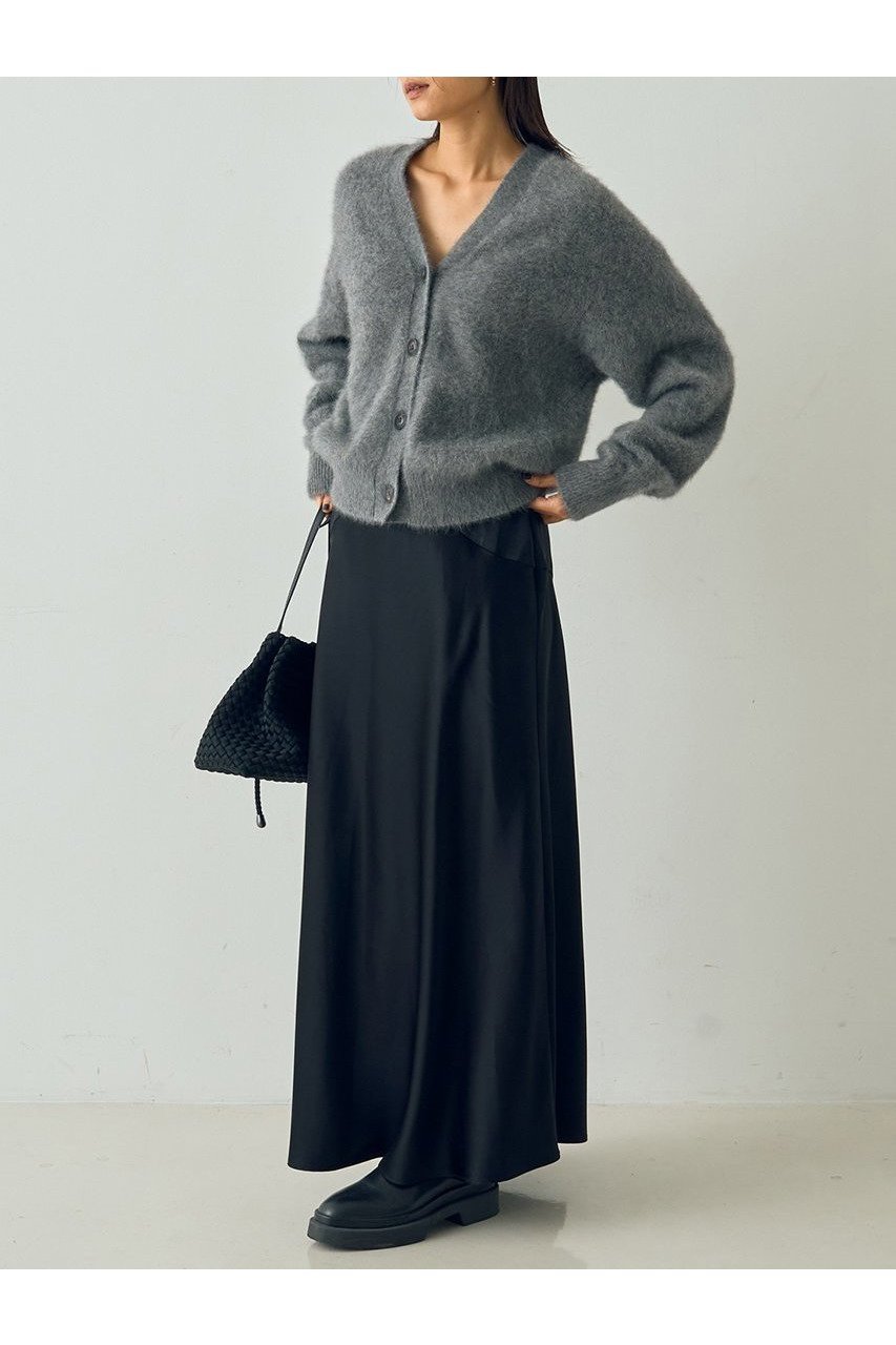 【デザイン ワークス/DESIGN WORKS】のセミフレアサテンスカート 人気、トレンドファッション・服の通販 founy(ファニー) 　ファッション　Fashion　レディースファッション　Fashion for Women　スカート　Skirts　ロングスカート　Long Skirts / Maxi & Midi Skirts　おすすめ　Recommended / Our Picks　なめらか　Smooth, Silky Texture　サテン　Satin, Glossy Fabric　シルバー　Silver, Metallic Silver　パターン　Pattern, Design Print　ロング　Long, Long-Length　エレガント 上品　Elegant　新作・新入荷　New Arrivals / New In　other-2|ID: prp329100004715324 ipo3291000000034068040