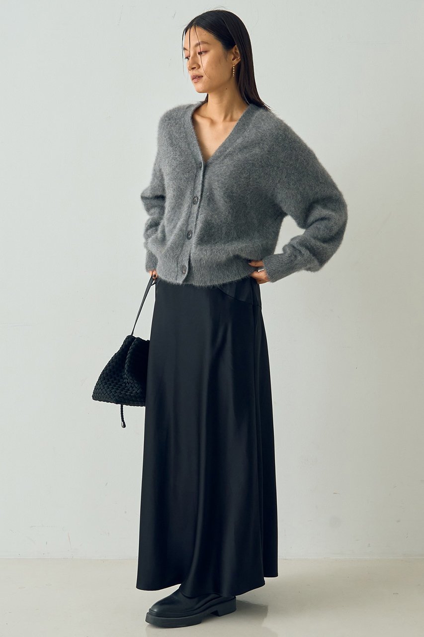 【デザイン ワークス/DESIGN WORKS】のセミフレアサテンスカート 人気、トレンドファッション・服の通販 founy(ファニー) 　ファッション　Fashion　レディースファッション　Fashion for Women　スカート　Skirts　ロングスカート　Long Skirts / Maxi & Midi Skirts　おすすめ　Recommended / Our Picks　なめらか　Smooth, Silky Texture　サテン　Satin, Glossy Fabric　シルバー　Silver, Metallic Silver　パターン　Pattern, Design Print　ロング　Long, Long-Length　エレガント 上品　Elegant　other-2|ID: prp329100004715324 ipo3291000000035800574