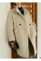 【デザイン ワークス/DESIGN WORKS】のアルパカ混モヘアシャギーコート 人気、トレンドファッション・服の通販 founy(ファニー) ファッション Fashion レディースファッション Fashion for Women アウター Coat / Outerwear Collection コート・ロングコート・ピーコート Long Coats, Peacoats & More ウェーブ Wavy Pattern ショート Short, Short Length シンプル Simple, Minimal スタンド Stand Collar, Upright Stand スリム Slim, Slim Fit トレンド Trend, Trending Now バランス Balance, Style Balance フェミニン Feminine, Girly ラグジュアリー Luxury, Elegant 新作・新入荷 New Arrivals / New In |ID:prp329100004715325