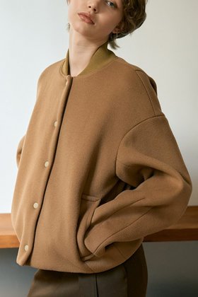 【デザイン ワークス/DESIGN WORKS】 SUPER140ウールコクーンスタジャンブルゾン人気、トレンドファッション・服の通販 founy(ファニー) ファッション Fashion レディースファッション Fashion for Women アウター Coat / Outerwear Collection レディースジャケット・軽アウター Jackets ブルゾンジャケット・スポーティアウター Blouson Jackets おすすめ Recommended / Our Picks ジャケット Jacket, Outerwear タートル Turtleneck, Turtle Collar バランス Balance, Style Balance フェミニン Feminine, Girly ブルゾン Blouson, Bomber Jacket モダン Modern, Contemporary 新作・新入荷 New Arrivals / New In |ID:prp329100004715326
