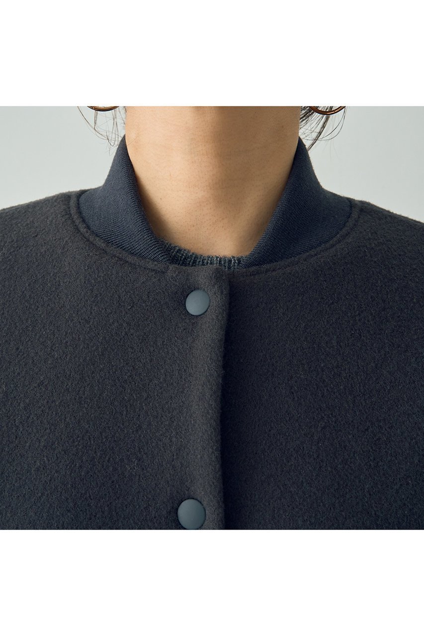 【デザイン ワークス/DESIGN WORKS】のSUPER140ウールコクーンスタジャンブルゾン 人気、トレンドファッション・服の通販 founy(ファニー) 　ファッション　Fashion　レディースファッション　Fashion for Women　アウター　Coat / Outerwear Collection　レディースジャケット・軽アウター　Jackets　ブルゾンジャケット・スポーティアウター　Blouson Jackets　おすすめ　Recommended / Our Picks　ジャケット　Jacket, Outerwear　タートル　Turtleneck, Turtle Collar　バランス　Balance, Style Balance　フェミニン　Feminine, Girly　ブルゾン　Blouson, Bomber Jacket　モダン　Modern, Contemporary　新作・新入荷　New Arrivals / New In　other-5|ID: prp329100004715326 ipo3291000000034068060