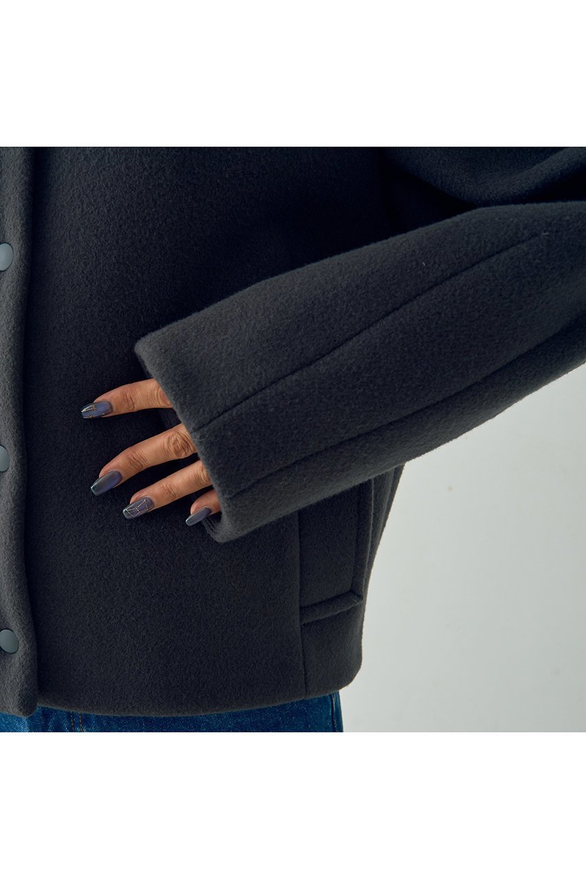 【デザイン ワークス/DESIGN WORKS】のSUPER140ウールコクーンスタジャンブルゾン 人気、トレンドファッション・服の通販 founy(ファニー) 　ファッション　Fashion　レディースファッション　Fashion for Women　アウター　Coat / Outerwear Collection　レディースジャケット・軽アウター　Jackets　ブルゾンジャケット・スポーティアウター　Blouson Jackets　おすすめ　Recommended / Our Picks　ジャケット　Jacket, Outerwear　タートル　Turtleneck, Turtle Collar　バランス　Balance, Style Balance　フェミニン　Feminine, Girly　ブルゾン　Blouson, Bomber Jacket　モダン　Modern, Contemporary　新作・新入荷　New Arrivals / New In　other-6|ID: prp329100004715326 ipo3291000000034068061