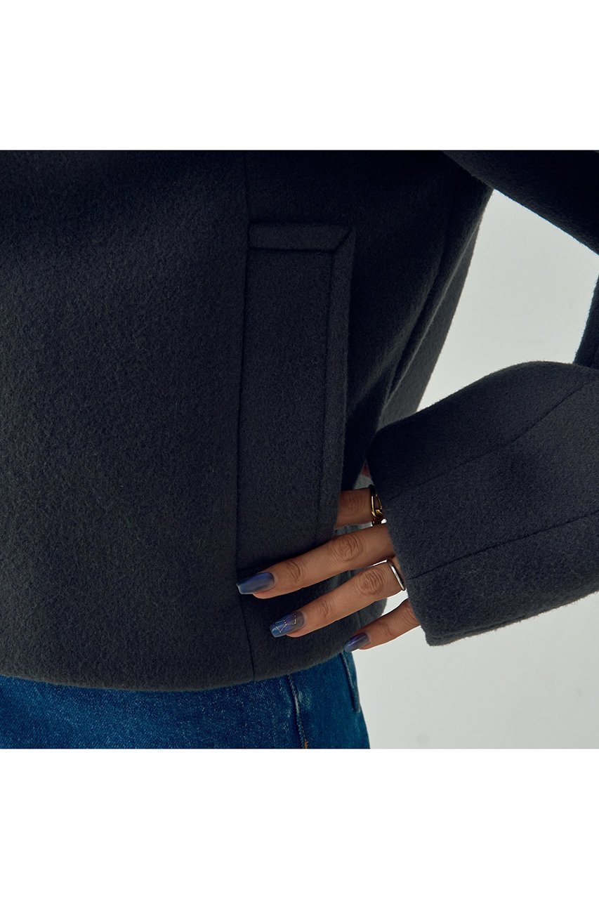【デザイン ワークス/DESIGN WORKS】のSUPER140ウールコクーンスタジャンブルゾン 人気、トレンドファッション・服の通販 founy(ファニー) 　ファッション　Fashion　レディースファッション　Fashion for Women　アウター　Coat / Outerwear Collection　レディースジャケット・軽アウター　Jackets　ブルゾンジャケット・スポーティアウター　Blouson Jackets　おすすめ　Recommended / Our Picks　ジャケット　Jacket, Outerwear　タートル　Turtleneck, Turtle Collar　バランス　Balance, Style Balance　フェミニン　Feminine, Girly　ブルゾン　Blouson, Bomber Jacket　モダン　Modern, Contemporary　新作・新入荷　New Arrivals / New In　other-7|ID: prp329100004715326 ipo3291000000034068062