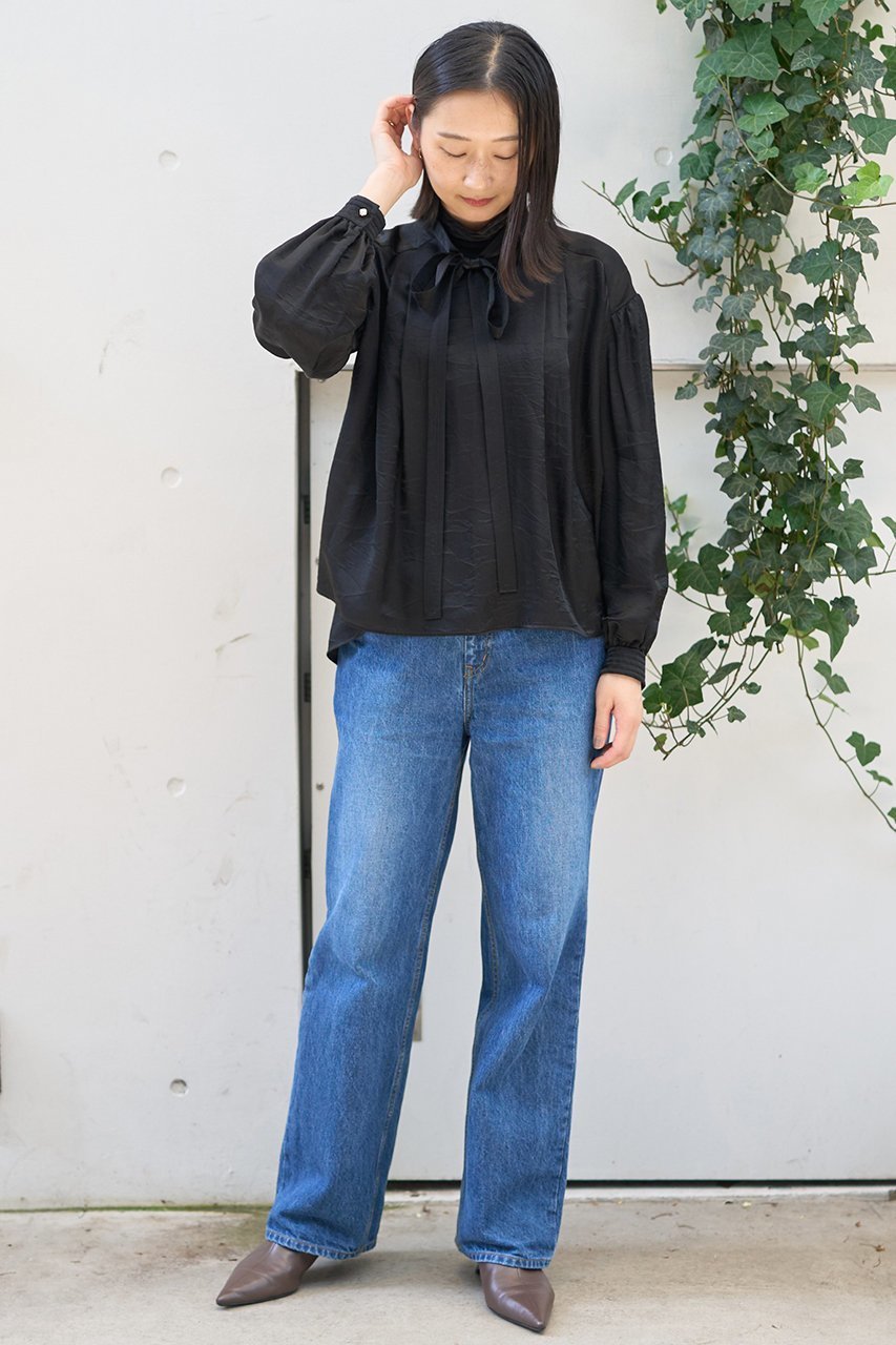 【デザイン ワークス/DESIGN WORKS】の【BEAUVET】キュプラシルクボウタイブラウス 人気、トレンドファッション・服の通販 founy(ファニー) 　ファッション　Fashion　レディースファッション　Fashion for Women　トップス・カットソー　Cut & Sew Tops　シャツ・ブラウス・オフィスカジュアル　Elegant Blouses & Button-Ups　クラシカル　Classical, Vintage-Inspired　シンプル　Simple, Minimal　ジャケット　Jacket, Outerwear　スリーブ　Sleeve, Long Sleeve / Short Sleeve　ラグジュアリー　Luxury, Elegant　ロング　Long, Long-Length　other-2|ID: prp329100004715328 ipo3291000000035535497