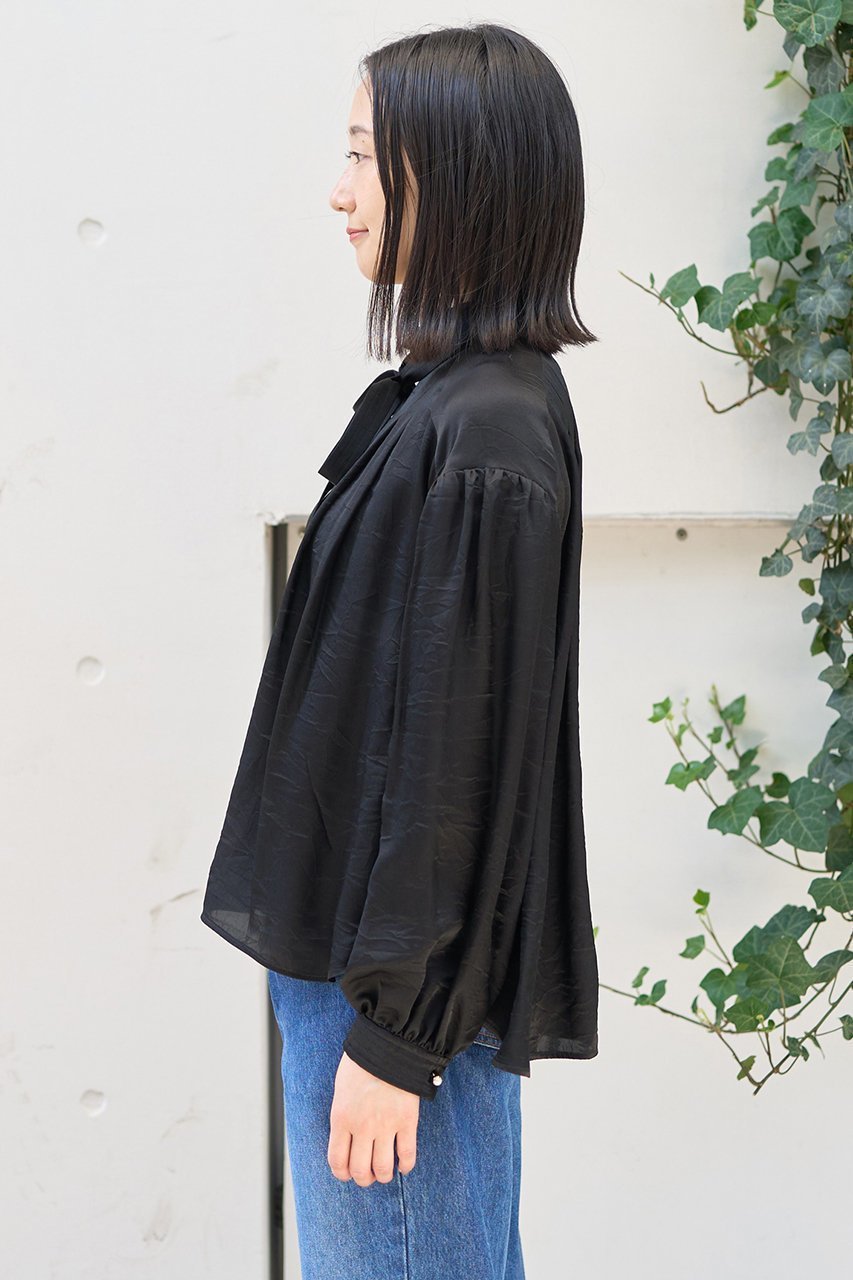 【デザイン ワークス/DESIGN WORKS】の【BEAUVET】キュプラシルクボウタイブラウス 人気、トレンドファッション・服の通販 founy(ファニー) 　ファッション　Fashion　レディースファッション　Fashion for Women　トップス・カットソー　Cut & Sew Tops　シャツ・ブラウス・オフィスカジュアル　Elegant Blouses & Button-Ups　クラシカル　Classical, Vintage-Inspired　シンプル　Simple, Minimal　ジャケット　Jacket, Outerwear　スリーブ　Sleeve, Long Sleeve / Short Sleeve　ラグジュアリー　Luxury, Elegant　ロング　Long, Long-Length　other-3|ID: prp329100004715328 ipo3291000000035535498