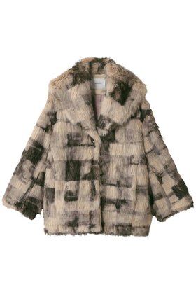 【デザイン ワークス/DESIGN WORKS】の【BEAUVET】リッチフェクファージャケットコート 人気、トレンドファッション・服の通販 founy(ファニー) ファッション Fashion レディースファッション Fashion for Women アウター Coat / Outerwear Collection コート・ロングコート・ピーコート Long Coats, Peacoats & More レディースジャケット・軽アウター Jackets ショート Short, Short Length ショール Shawl, Wrap ジャケット Jacket, Outerwear ダウン Down, Puffer チェック Check, Plaid, Tartan デニム Denim, Jeans Material ドレス Dress, One-Piece フェイクファー Faux Fur, Imitation Fur プリント Print, Printed Pattern モダン Modern, Contemporary リラックス Relax, Relaxed Fit 新作・新入荷 New Arrivals / New In |ID:prp329100004715329