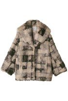【デザイン ワークス/DESIGN WORKS】の【BEAUVET】リッチフェクファージャケットコート ブラウン|ID:prp329100004715329
