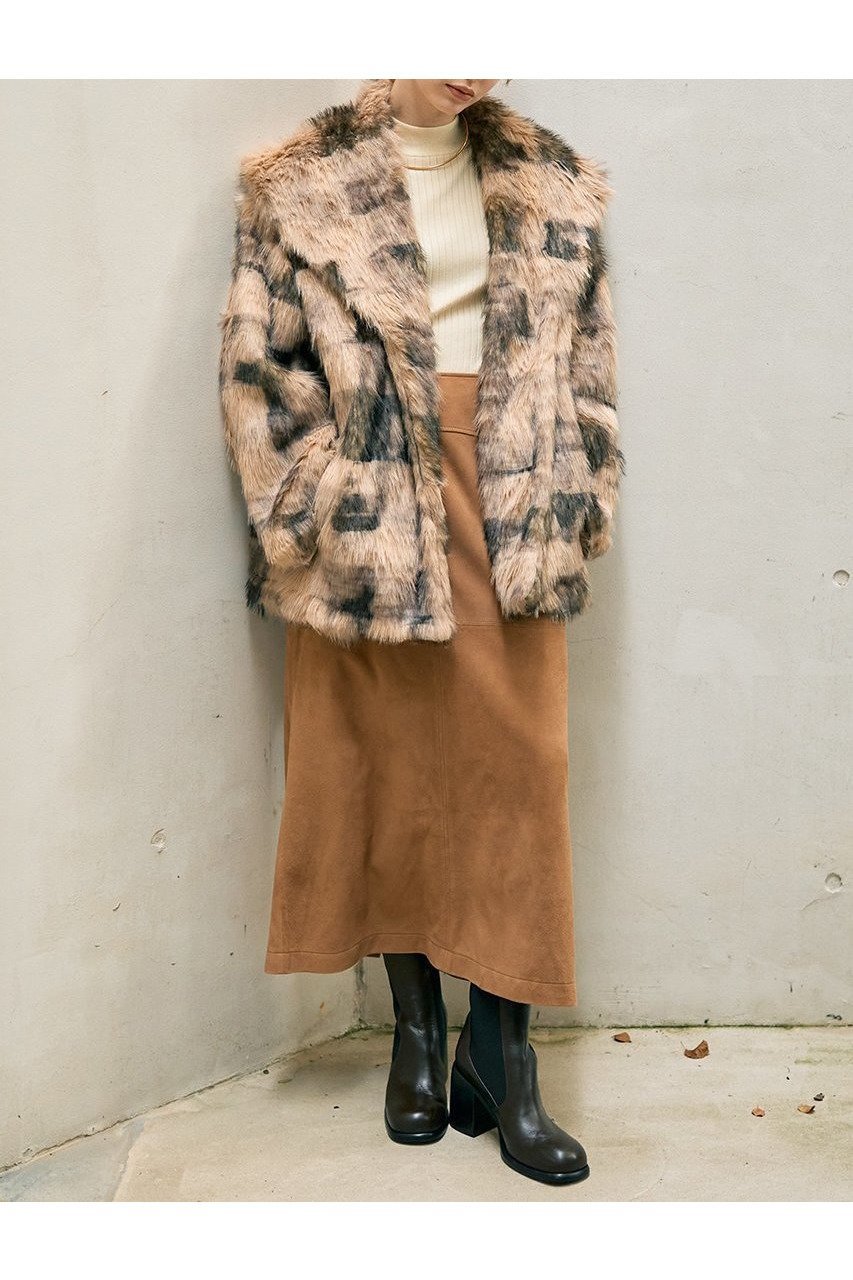 【デザイン ワークス/DESIGN WORKS】の【BEAUVET】リッチフェクファージャケットコート 人気、トレンドファッション・服の通販 founy(ファニー) 　ファッション　Fashion　レディースファッション　Fashion for Women　アウター　Coat / Outerwear Collection　コート・ロングコート・ピーコート　Long Coats, Peacoats & More　レディースジャケット・軽アウター　Jackets　ショート　Short, Short Length　ショール　Shawl, Wrap　ジャケット　Jacket, Outerwear　ダウン　Down, Puffer　チェック　Check, Plaid, Tartan　デニム　Denim, Jeans Material　ドレス　Dress, One-Piece　フェイクファー　Faux Fur, Imitation Fur　プリント　Print, Printed Pattern　モダン　Modern, Contemporary　リラックス　Relax, Relaxed Fit　新作・新入荷　New Arrivals / New In　other-8|ID: prp329100004715329 ipo3291000000034068089