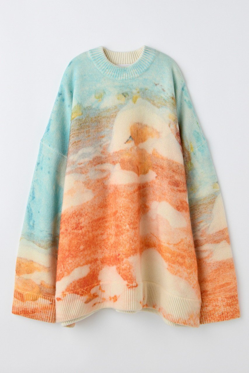 【ナゴンスタンス/nagonstans】のwinter landscape pullover/プルオーバー インテリア・キッズ・メンズ・レディースファッション・服の通販 founy(ファニー) 　ファッション　Fashion　レディースファッション　Fashion for Women　トップス・カットソー　Cut & Sew Tops　ニット　Knit Tops & Sweaters　カジュアルプルオーバー・ニットトップス　Pullovers & Knit Tops / Casual Pullovers　冬　Winter / This Winter　プリント　Print, Printed Pattern　ボックス　Boxy, Box Shape　ワイド　Wide, Wide Fit　新作・新入荷　New Arrivals / New In　Orange|ID: prp329100004715342 ipo3291000000034068143