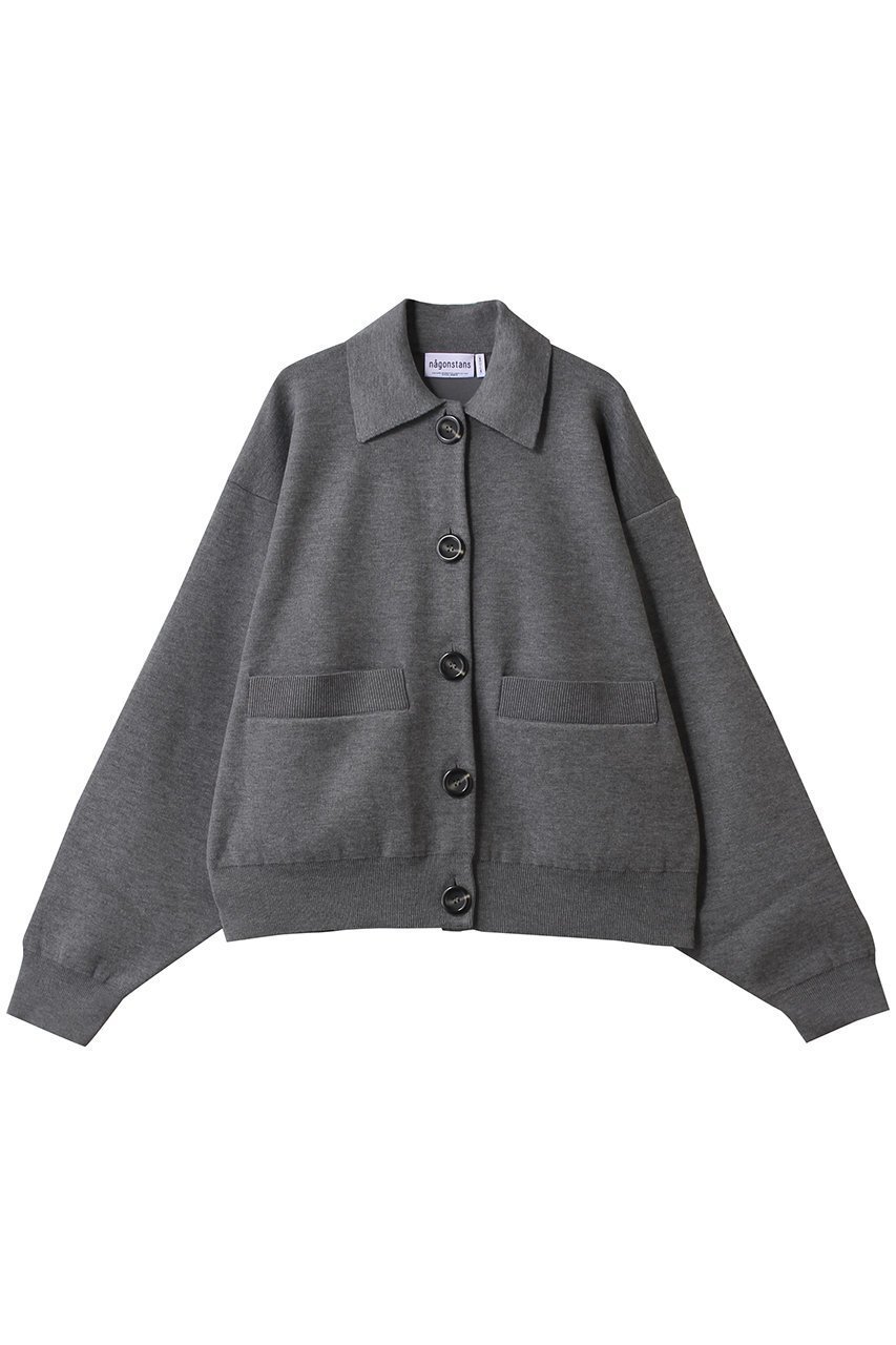 【ナゴンスタンス/nagonstans】のsoutien-collar knit cardigan/カーディガン インテリア・キッズ・メンズ・レディースファッション・服の通販 founy(ファニー) 　ファッション　Fashion　レディースファッション　Fashion for Women　トップス・カットソー　Cut & Sew Tops　ニット　Knit Tops & Sweaters　カーディガン・羽織り　Layered Style Cardigans　カーディガン　Cardigan, Knitwear　Stone|ID: prp329100004715343 ipo3291000000035800649