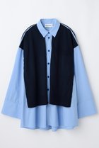 【ナゴンスタンス/nagonstans】のknit combination shirt/シャツ Space|ID: prp329100004715344 ipo3291000000034068152