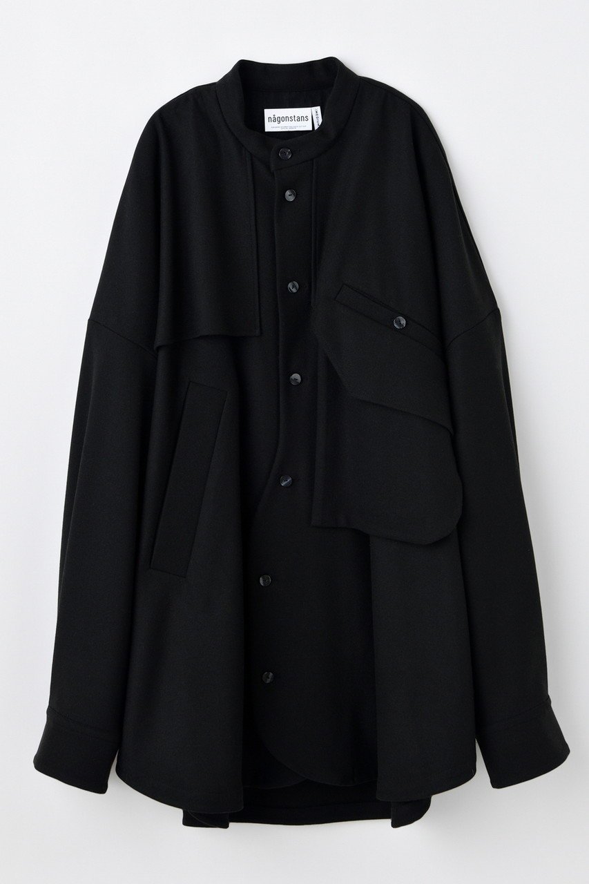 【ナゴンスタンス/nagonstans】のloose shirt/シャツ インテリア・キッズ・メンズ・レディースファッション・服の通販 founy(ファニー) 　ファッション　Fashion　レディースファッション　Fashion for Women　トップス・カットソー　Cut & Sew Tops　シャツ・ブラウス・オフィスカジュアル　Elegant Blouses & Button-Ups　アシンメトリー　Asymmetrical Style　スリーブ　Sleeve, Long Sleeve / Short Sleeve　ポケット　Pocket, Pocket Detail　ルーズ　Loose, Oversized　ロング　Long, Long-Length　新作・新入荷　New Arrivals / New In　Black|ID: prp329100004715346 ipo3291000000034068160