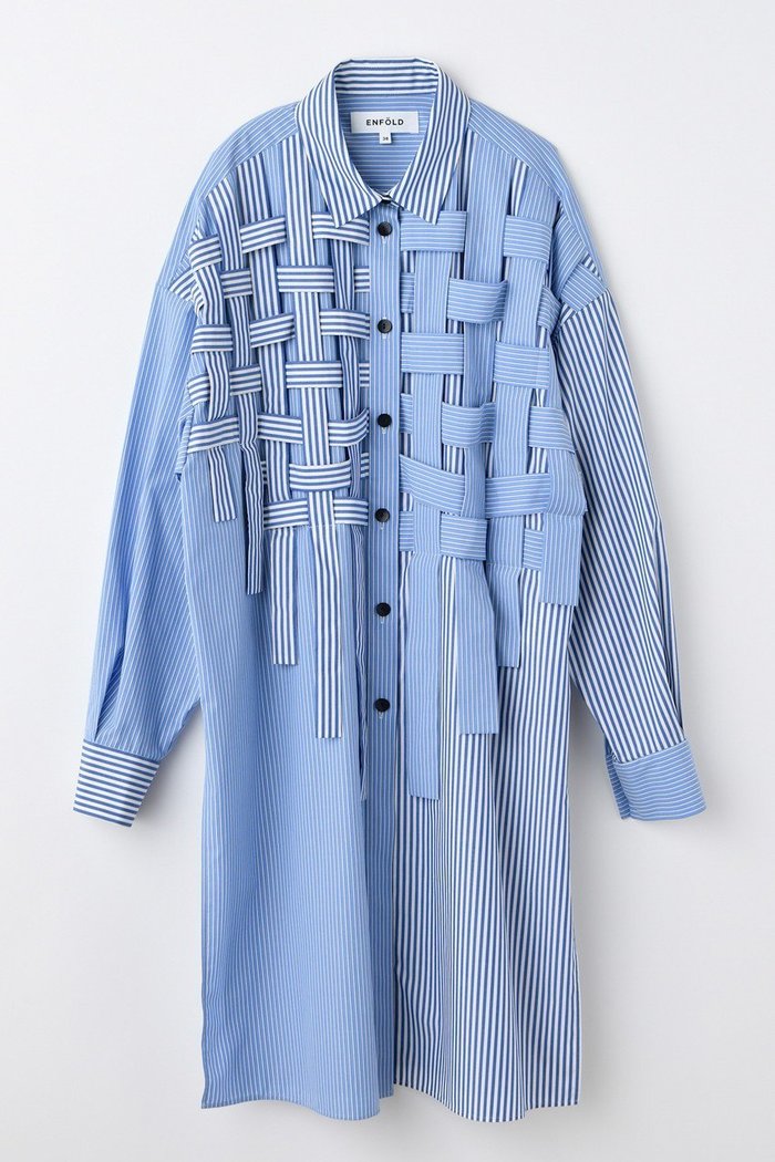 【エンフォルド/ENFOLD】のGRID SHIRT/シャツ インテリア・キッズ・メンズ・レディースファッション・服の通販 founy(ファニー) https://founy.com/ ファッション Fashion レディースファッション Fashion for Women トップス・カットソー Cut & Sew Tops シャツ・ブラウス・オフィスカジュアル Elegant Blouses & Button-Ups スリーブ Sleeve, Long Sleeve / Short Sleeve ロング Long, Long-Length 新作・新入荷 New Arrivals / New In |ID: prp329100004715350 ipo3291000000034068176