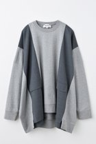 【エンフォルド/ENFOLD】のSWELL-HEM PULLOVER/プルオーバー 人気、トレンドファッション・服の通販 founy(ファニー) ファッション Fashion レディースファッション Fashion for Women トップス・カットソー Cut & Sew Tops ニット Knit Tops & Sweaters カジュアルプルオーバー・ニットトップス Pullovers & Knit Tops / Casual Pullovers カットソー Cut and Sewn Top クール Cool, Chic スウェット / スエット Sweatshirt, Sweatwear スーツ Suit, Formalwear ドッキング Docking, Mixed Material ベビー Baby, Babywear 新作・新入荷 New Arrivals / New In thumbnail トップグレー|ID: prp329100004715352 ipo3291000000034068184