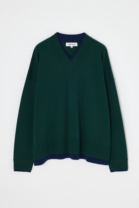 【エンフォルド/ENFOLD】 FAKE-LAYERED PULLOVER/プルオーバー人気、トレンドファッション・服の通販 founy(ファニー) ファッション Fashion レディースファッション Fashion for Women トップス・カットソー Cut & Sew Tops ニット Knit Tops & Sweaters カジュアルプルオーバー・ニットトップス Pullovers & Knit Tops / Casual Pullovers 定番 Standard, Basic Item 新作・新入荷 New Arrivals / New In |ID:prp329100004715354