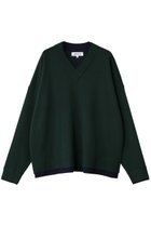 【エンフォルド/ENFOLD】のFAKE-LAYERED PULLOVER/プルオーバー 人気、トレンドファッション・服の通販 founy(ファニー) ファッション Fashion レディースファッション Fashion for Women トップス・カットソー Cut & Sew Tops ニット Knit Tops & Sweaters カジュアルプルオーバー・ニットトップス Pullovers & Knit Tops / Casual Pullovers 定番 Standard, Basic Item thumbnail ダークグリーン|ID: prp329100004715354 ipo3291000000036827593