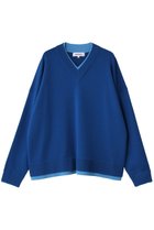 【エンフォルド/ENFOLD】のFAKE-LAYERED PULLOVER/プルオーバー 人気、トレンドファッション・服の通販 founy(ファニー) ファッション Fashion レディースファッション Fashion for Women トップス・カットソー Cut & Sew Tops ニット Knit Tops & Sweaters カジュアルプルオーバー・ニットトップス Pullovers & Knit Tops / Casual Pullovers 定番 Standard, Basic Item thumbnail ブルー|ID: prp329100004715354 ipo3291000000036827594