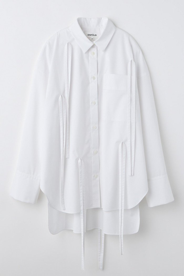【エンフォルド/ENFOLD】のRIBBON SHIRT/シャツ インテリア・キッズ・メンズ・レディースファッション・服の通販 founy(ファニー) https://founy.com/ ファッション Fashion レディースファッション Fashion for Women トップス・カットソー Cut & Sew Tops シャツ・ブラウス・オフィスカジュアル Elegant Blouses & Button-Ups おすすめ Recommended / Our Picks スリーブ Sleeve, Long Sleeve / Short Sleeve ドレープ Drape, Draping Fabric フリンジ Fringe, Tassel リボン Ribbon, Bow ロング Long, Long-Length 新作・新入荷 New Arrivals / New In 羽織 Haori, Light Jacket |ID: prp329100004715358 ipo3291000000034068204