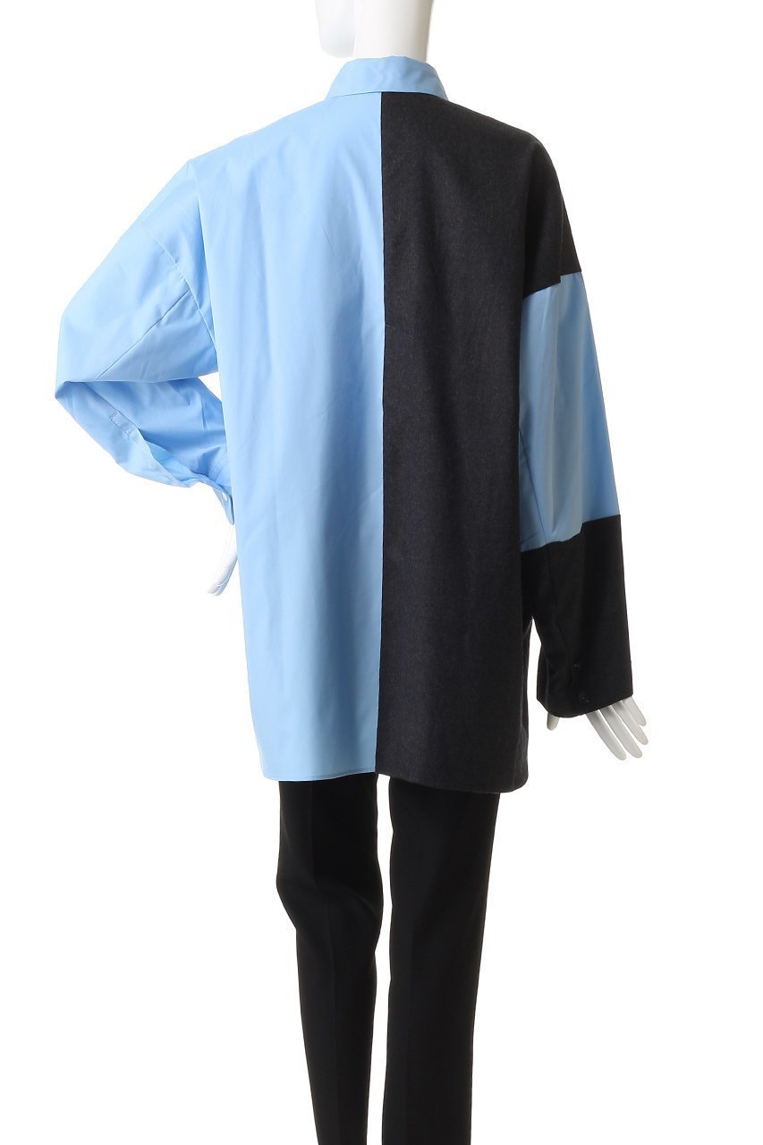 【エンフォルド/ENFOLD】のSUIT SHIRT/シャツ 人気、トレンドファッション・服の通販 founy(ファニー) 　ファッション　Fashion　レディースファッション　Fashion for Women　トップス・カットソー　Cut & Sew Tops　シャツ・ブラウス・オフィスカジュアル　Elegant Blouses & Button-Ups　ロングTシャツ・Tシャツ　Longline T-Shirts & Tees　ジャケット　Jacket, Outerwear　ストレッチ　Stretch, Stretchy Fabric　スリーブ　Sleeve, Long Sleeve / Short Sleeve　ドッキング　Docking, Mixed Material　ロング　Long, Long-Length　冬　Winter / This Winter　羽織　Haori, Light Jacket　other-4|ID: prp329100004715360 ipo3291000000035383052