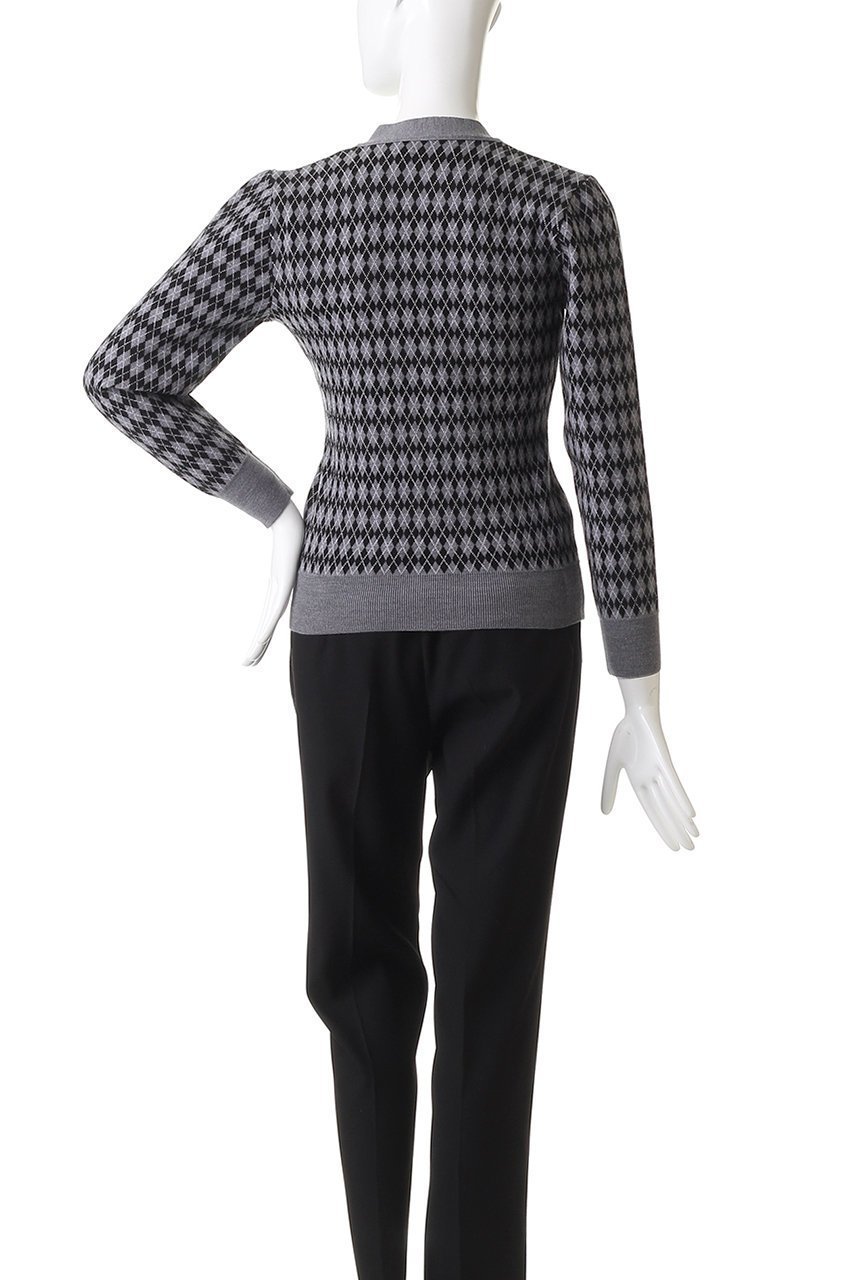 【ヌメロ ヴェントゥーノ/N°21】のアーガイル ニットカーディガン 人気、トレンドファッション・服の通販 founy(ファニー) 　ファッション　Fashion　レディースファッション　Fashion for Women　トップス・カットソー　Cut & Sew Tops　ニット　Knit Tops & Sweaters　カーディガン・羽織り　Layered Style Cardigans　カーディガン　Cardigan, Knitwear　A/W・秋冬　Autumn/Winter　other-4|ID: prp329100004715370 ipo3291000000035678476