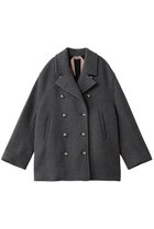 【ヌメロ ヴェントゥーノ/N°21】のダブルボタンショートコート 人気、トレンドファッション・服の通販 founy(ファニー) ファッション Fashion レディースファッション Fashion for Women アウター Coat / Outerwear Collection コート・ロングコート・ピーコート Long Coats, Peacoats & More ギャザー Gathered, Ruffled ショート Short, Short Length ダブル Double, Double-Breasted メランジ Melange, Mixed Yarn 新作・新入荷 New Arrivals / New In A/W・秋冬 Autumn/Winter thumbnail グレー|ID: prp329100004715372 ipo3291000000034068281