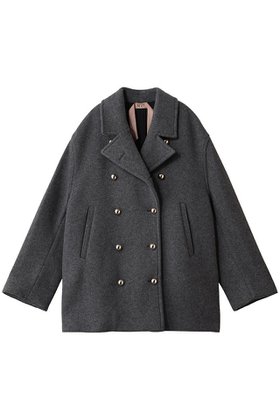 【ヌメロ ヴェントゥーノ/N°21】のダブルボタンショートコート 人気、トレンドファッション・服の通販 founy(ファニー) ファッション Fashion レディースファッション Fashion for Women アウター Coat / Outerwear Collection コート・ロングコート・ピーコート Long Coats, Peacoats & More ギャザー Gathered, Ruffled ショート Short, Short Length ダブル Double, Double-Breasted メランジ Melange, Mixed Yarn A/W・秋冬 Autumn/Winter |ID:prp329100004715372
