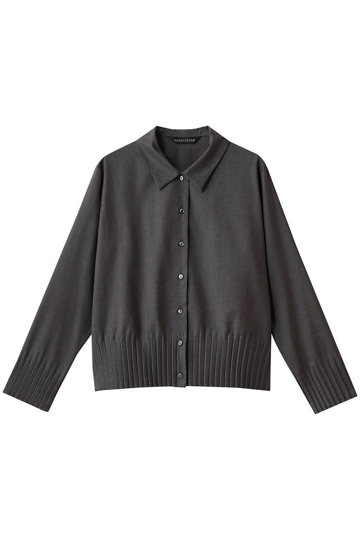 【ミズイロ インド/mizuiro ind】のpleats hem shirt シャツ インテリア・キッズ・メンズ・レディースファッション・服の通販 founy(ファニー) https://founy.com/ ファッション Fashion レディースファッション Fashion for Women トップス・カットソー Cut & Sew Tops シャツ・ブラウス・オフィスカジュアル Elegant Blouses & Button-Ups シンプル Simple, Minimal スタイリッシュ Stylish, Fashionable スリーブ Sleeve, Long Sleeve / Short Sleeve プリーツ Pleats, Pleated ロング Long, Long-Length エレガント 上品 Elegant 新作・新入荷 New Arrivals / New In |ID: prp329100004715384 ipo3291000000034068356
