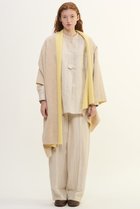 【プレインピープル/PLAIN PEOPLE】のカシミヤフリース片袖ストール ライトベージュ|ID:prp329100004715387