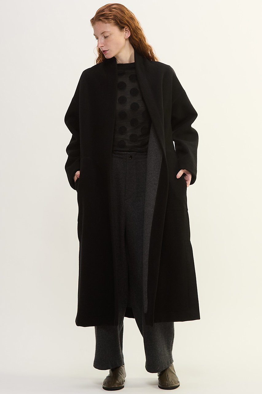 【プレインピープル/PLAIN PEOPLE】のカシミヤフリースコート 人気、トレンドファッション・服の通販 founy(ファニー) 　ファッション　Fashion　レディースファッション　Fashion for Women　アウター　Coat / Outerwear Collection　コート・ロングコート・ピーコート　Long Coats, Peacoats & More　なめらか　Smooth, Silky Texture　ガウン　Gown, Robe　ストール　Stole, Wrap　スリット　Slit, Slit Detail　タートル　Turtleneck, Turtle Collar　ロング　Long, Long-Length　other-4|ID: prp329100004715389 ipo3291000000035800789